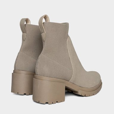 BOTINES MUJER FOOTLOOSE MICROFIBRA BEIGE FLK-005 MILAN - 3