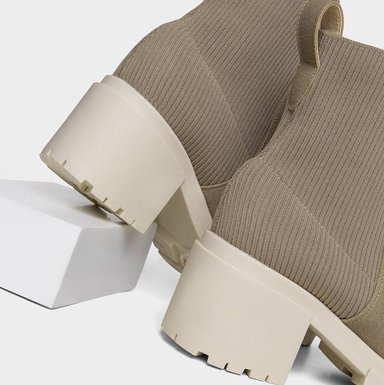 BOTINES MUJER FOOTLOOSE MICROFIBRA BEIGE FLK-005 MILAN - 5