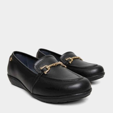 ZAPATOS CASUALES MUJER TOP MODEL CUERO NEGRO TMO-N0012 (35-39) - 2