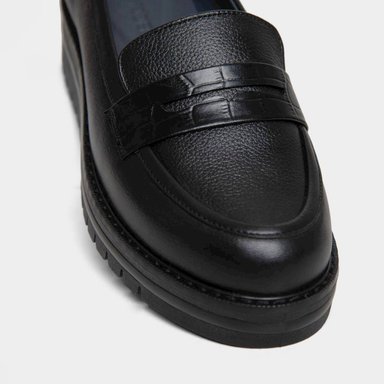 ZAPATOS CASUALES MUJER TOP MODEL CUERO NEGRO TMO-N0013 (35-39) - 4