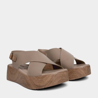 SANDALIAS MUJER TOP MODEL CUERO MARRÓN TMO-N0007 (35-39) - 2