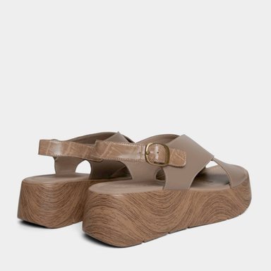 SANDALIAS MUJER TOP MODEL CUERO MARRÓN TMO-N0007 (35-39) - 3