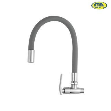 CAÑO C&A CUELLO DE GANSO FLEXIBLE CYA PARA PARED GRIS