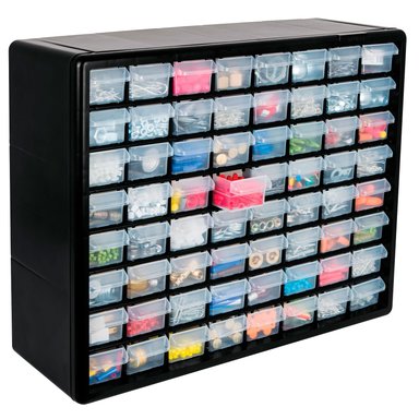 ORGANIZADOR TRUPER NEGRO 64 GAVETAS 20 PULGADAS