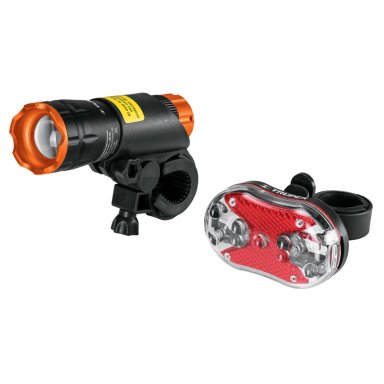 LINTERNA JUEGO DE LUCES PARA BICICLETA DELANTERA Y TRASERA TRUPER