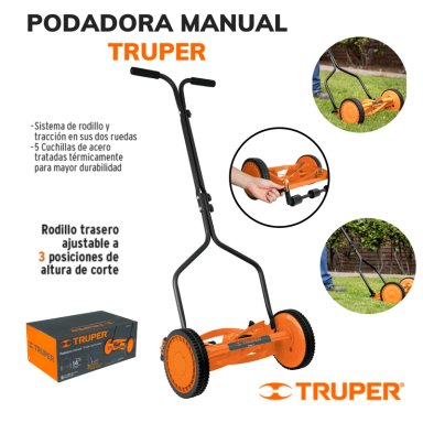 PODADORA TRUPER MANUAL 14 PULGADAS