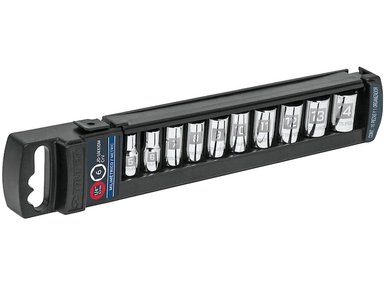 SET DADOS TRUPER ESTÁNDAR 10 PIEZAS CUADRO 1/4' MM ALUMINIO