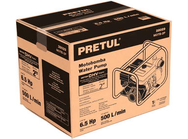 MOTOBOMBA AUTOCEBANTE 2' X 2' A GASOLINA 6-1/2 HP - PRETUL | Amarillo - 3