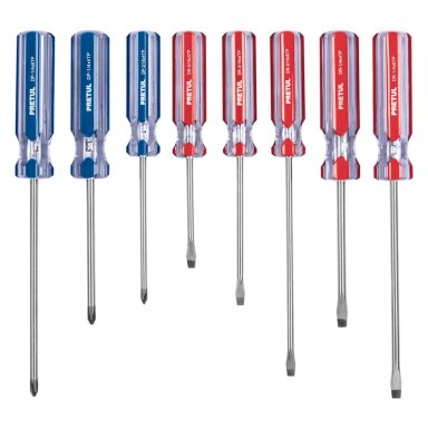 SET DESARMADORES PRETUL JD-8TP 8 PIEZAS MANGO