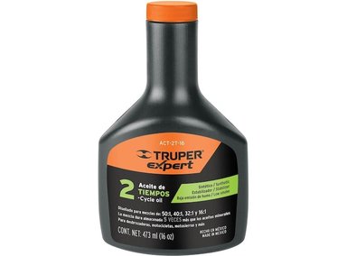 ACEITE SINTETICO PARA MOTOR 2 TIEMPOS DE 470ML (16OZ) TRUPER | Naranja