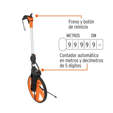 ODOMETRO CON FRENO TRUPER RUEDA DE 12' - 2