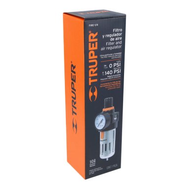 FILTRO Y REGULADOR DE PRESIÓN DE AIRE 1/4 NPT TRUPER - 2