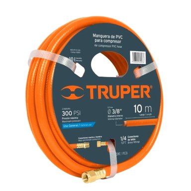 MANGUERA TRUPER COMPRESORA 3/8' 10 M PVC