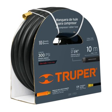 MANGUERA TRUPER COMPRESORA 1/4' 10 M HULE
