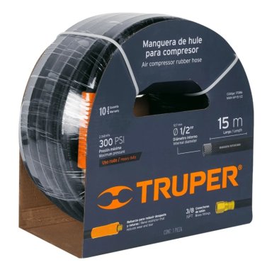 MANGUERA TRUPER COMPRESORA 1/2' 15 M HULE