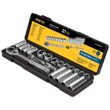 SET HERRAMIENTAS PRETUL 21191 21 3/8' MM