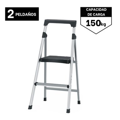 ESCALERA TRUPER TUBULAR ALUMINIO 2 PELDAÑOS