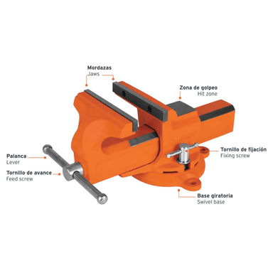 TORNILLO DE BANCO TIPO EUROPEO 6' TRUPER - 3