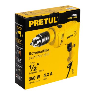 TALADRO PRETUL PERCUTOR CF-26119 550 WATTS 1/2 - 3
