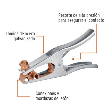 TENAZAS PARA TIERRA TRUPER CF-14234 ACERO 300 AMP - 2