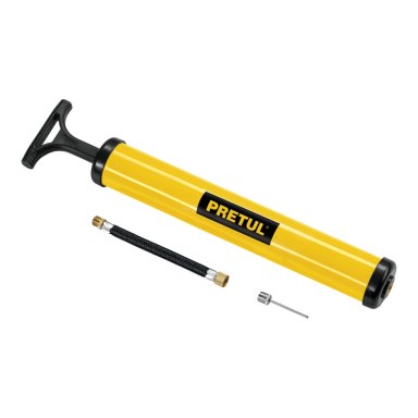 MINI INFLADOR MANUAL PLASTICO PARA BALONES 14.5 PSI PRETUL