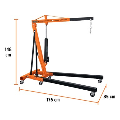 ACCESORIOS HERRAMIENTAS TRUPER CF-12888 NARANJA PLUMA HIDRAULICA PLEGABLE 2 TONELADAS - 3