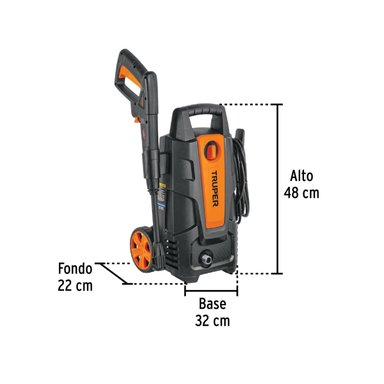 HIDROLAVADORA ELECTRICA 1400W TRUPER + ASPIRADORA AUTOMOTRIZ 12V PRETUL - 2