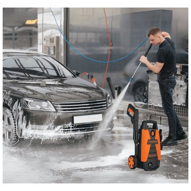 HIDROLAVADORA ELECTRICA 1400W TRUPER + ASPIRADORA AUTOMOTRIZ 12V PRETUL - 6