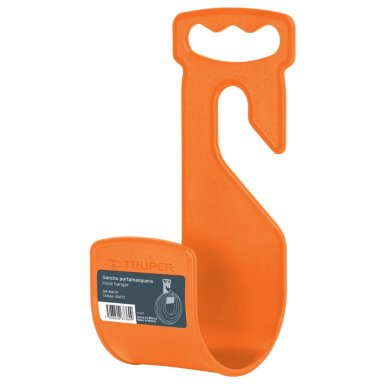 GANCHO PLÁSTICO NARANJA PARA MANGUERA DE JARDÍN TRUPER
