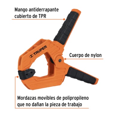 PRENSA TRUPER PRE-4 DE RESORTE DE 4' X 4 UNIDADES - 2
