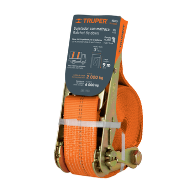 SUJETADOR TRUPER CF-10313 CON RATCHET CARGA MÁXIMA 6000 KG