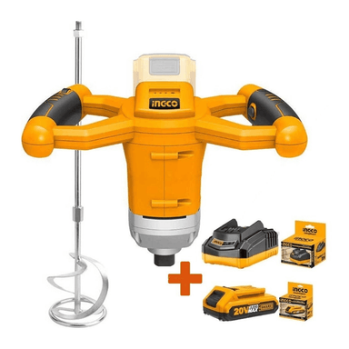 MEZCLADORA PINTURA INGCO 20 V + CARGADOR Y BATERIA 2AH