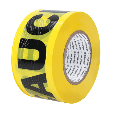 ROLLO CINTA DE SEGURIDAD TRUPER CF-12583 305 M PRECAUCIÓN