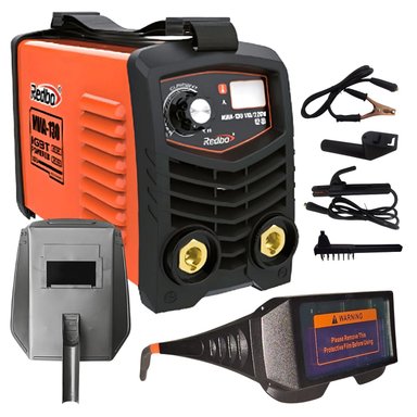 SOLDADORA INVERSORA 130A + LENTES AUTOMÁTICOS REDBO