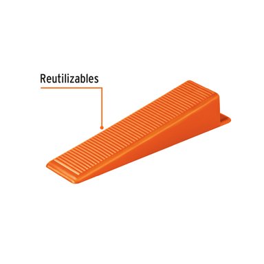 CUÑAS NIVELACIÓN MAYÓLICA TRUPER CF-100518 NARANJA 100 UNIDADES - 3