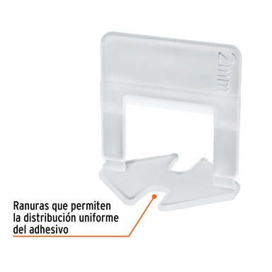 SEPARADORES TRUPER CF-100517 BLANCO TRANSPARENTE ANCLAS RECTAS NIVELACIÓN DE MAYÓLICA 100 UNIDADES - 2