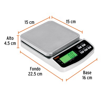 BALANZA TRUPER DIGITAL PRECISIÓN CF-102317 3KG - 2