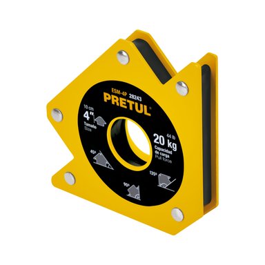 ESCUADRA MAGNÉTICA 4' PARA SOLDAR, CAPACIDAD 19 KG, PRETUL