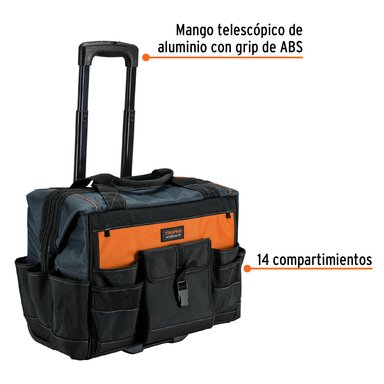 MALETA TRUPER CF-101902 100 X 24 X 47CM PORTAHERRAMIENTAS DE 22' CON RUEDAS - 3