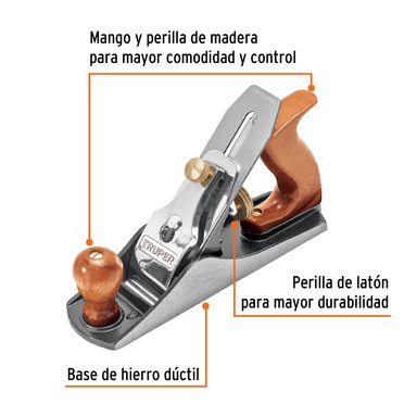 CEPILLO TRUPER CF-12009 CARPINTERO #4 ESTRIADA - 2