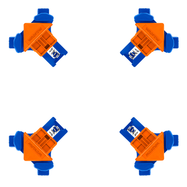 PRENSAS ESQUINERAS WCZ6E01 DE PLÁSTICO WADFOW PACK X4