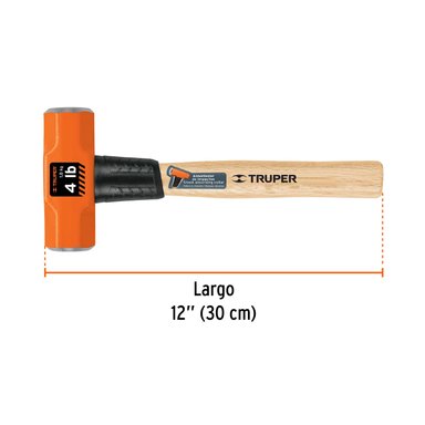 COMBA TRUPER CF-16508 ACERO OCTAGONAL 4 LB MANGO DE MADERA 12' - 2