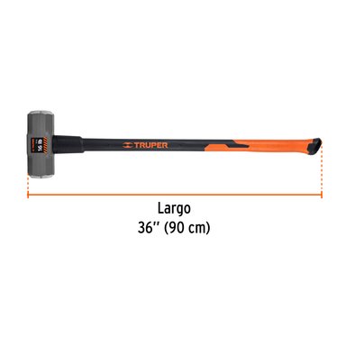 COMBA TRUPER CF-16546 ACERO OCTAGONAL 16 LB MANGO FIBRA DE VIDRIO 36' - 2