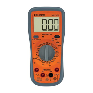 MULTÍMETRO DIGITAL TRUPER CF-10403 PROFESIONAL USO AUTOMOTRIZ