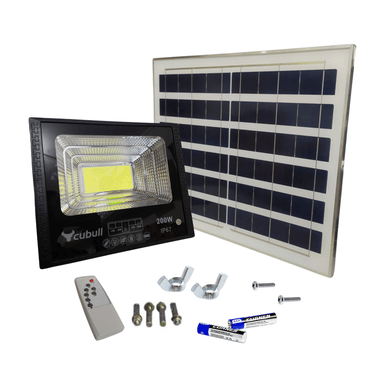 REFLECTOR LED CUBULL PZ-200 200W CON PANEL SOLAR