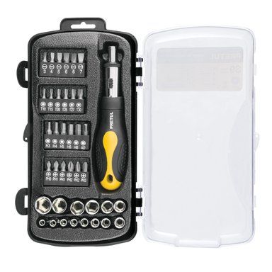 SET RATCHET PRETUL 23971 39 PIEZAS 1/4'