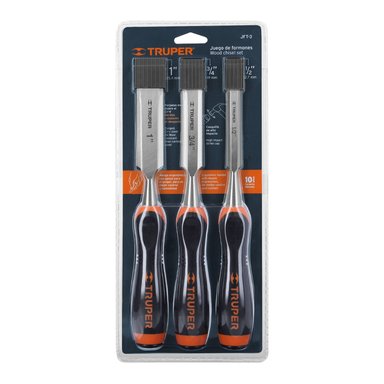 JUEGO DE 3 FORMONES TRUPER CF-17759 ACERO MANGO COMFORT GRIP - 6
