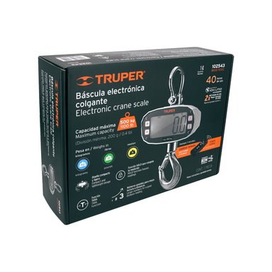 BALANZA TRUPER ELECTRÓNICA COLGANTE 102543 500KG - 5