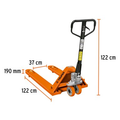 PATO DE CARGA TRUPER 15082 2.5T - 2