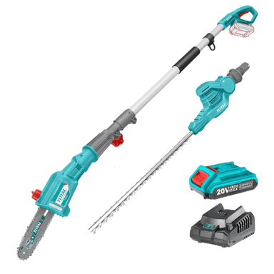 SET DE HERRAMIENTAS TOTAL DESMALEZADORA CORTAR RAMAS TPTS201681 + CORTASETOS INALAMBRICO 20V